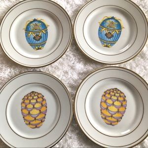 Set of Four Limoges Plates